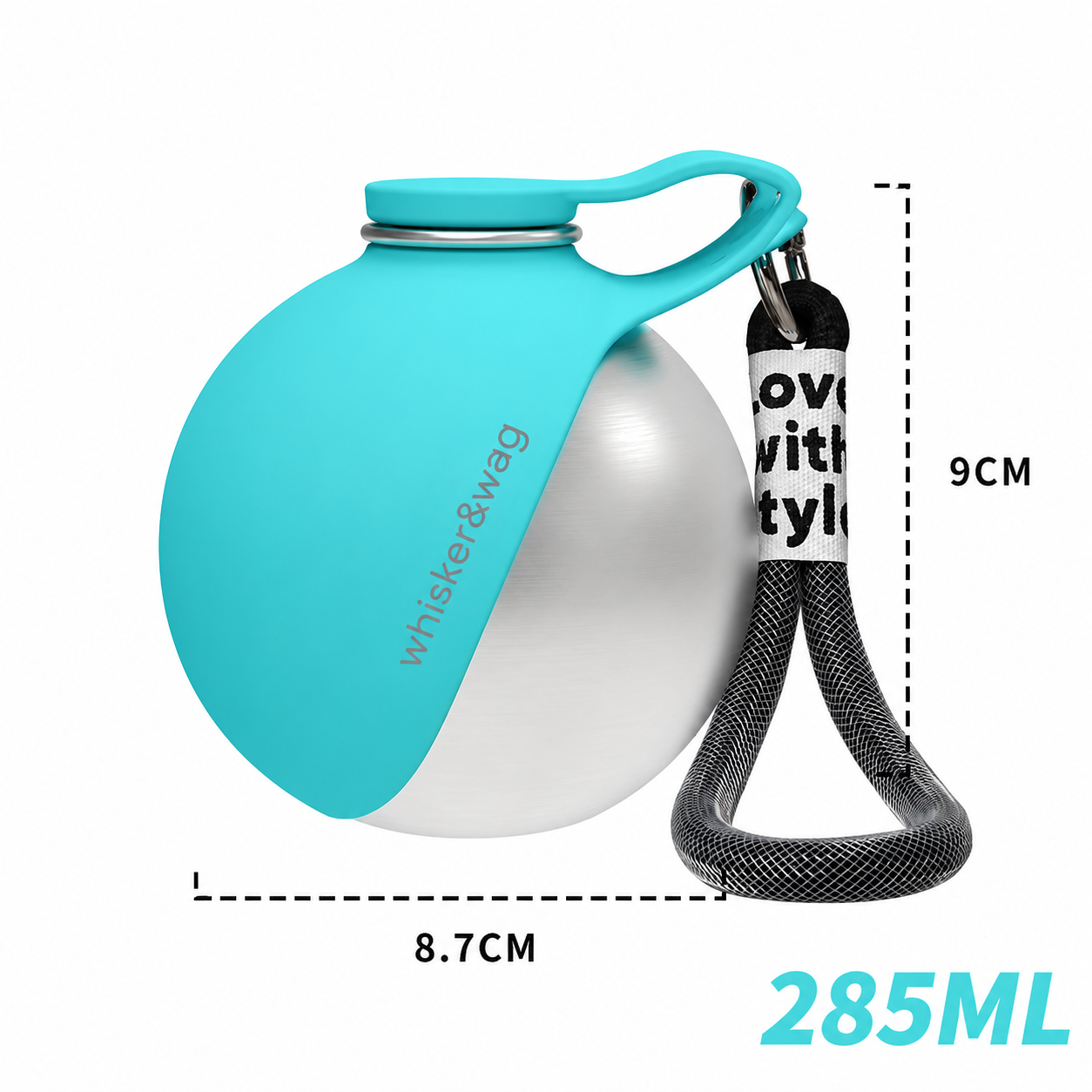 PupSphere - Whisker & Wag™ Portable Dog Water Bowl